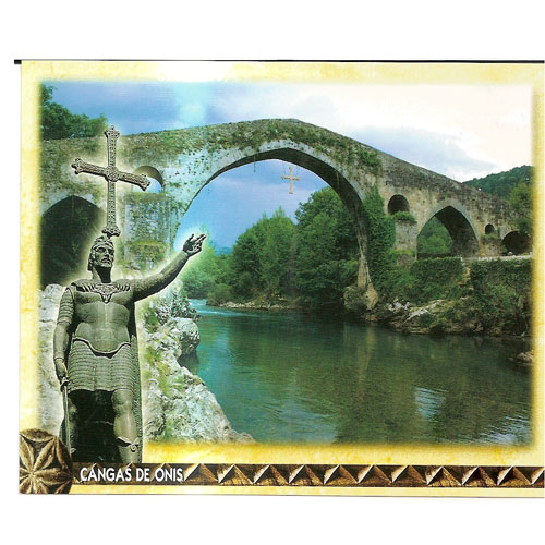 Imagen Postal Puente romano Cangas de On&iacute;s